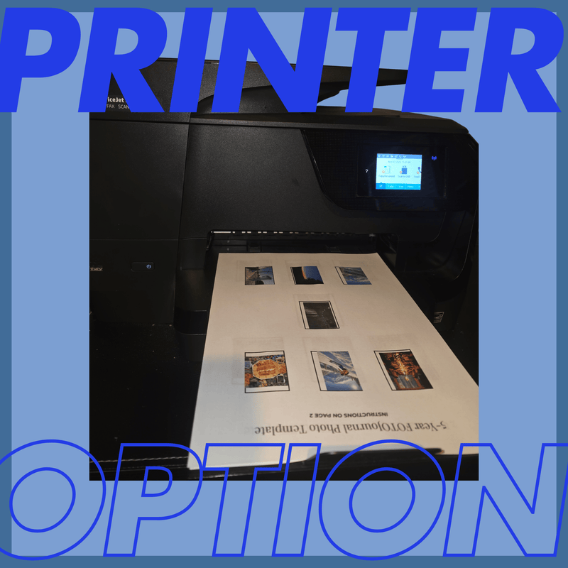 Photo Option #1 -- Regular Printer Paper